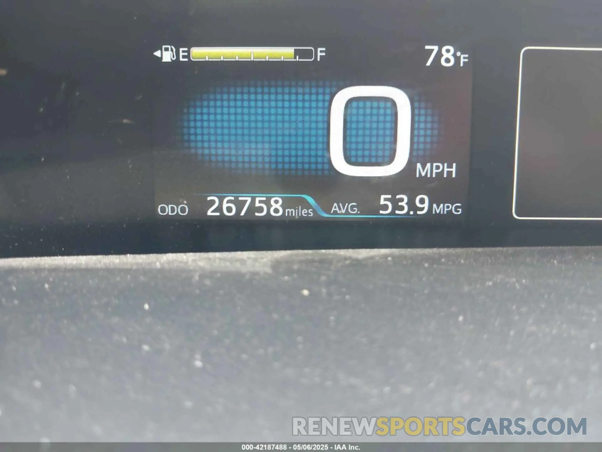 7 Photograph of a damaged car JTDKARFU1K3101487 TOYOTA PRIUS 2019