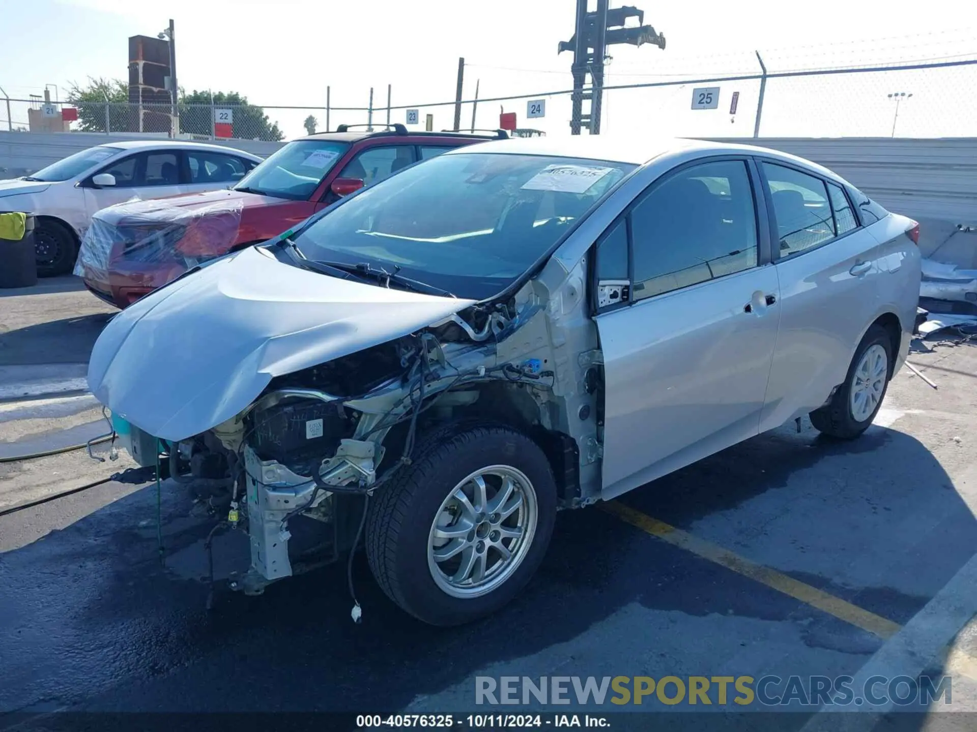 2 Photograph of a damaged car JTDKARFU2K3076163 TOYOTA PRIUS 2019