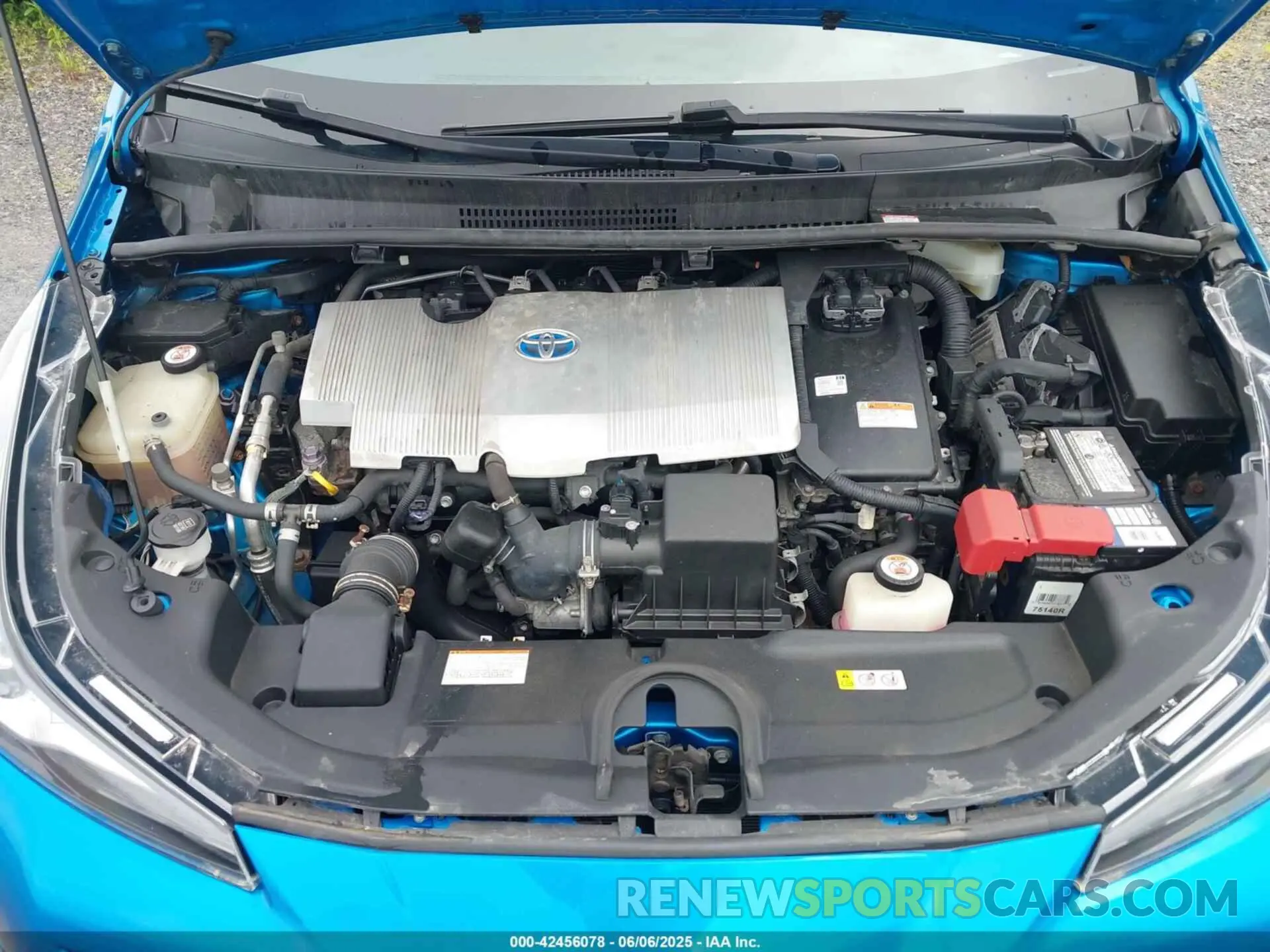 10 Фотография поврежденного автомобиля JTDKARFU2K3079211 TOYOTA PRIUS 2019