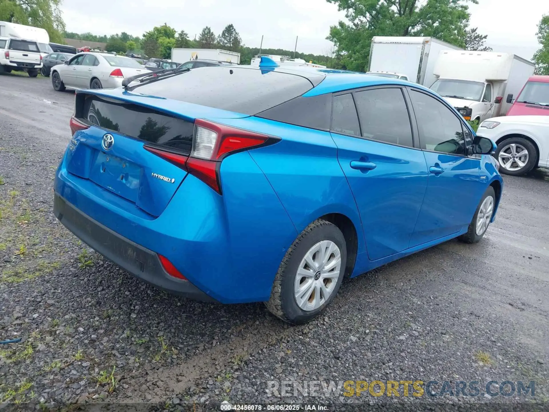 4 Фотография поврежденного автомобиля JTDKARFU2K3079211 TOYOTA PRIUS 2019