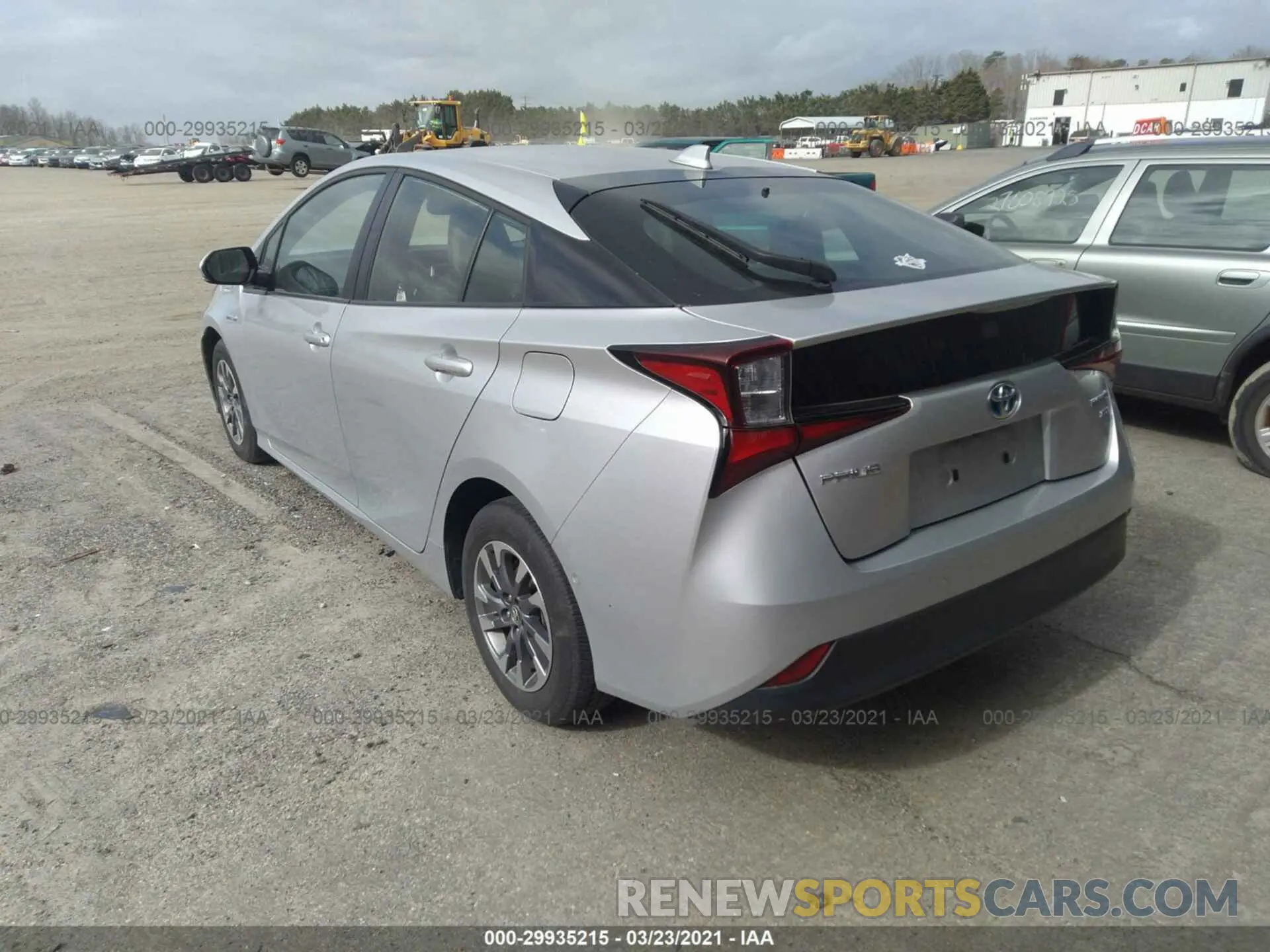 3 Photograph of a damaged car JTDKARFU2K3083842 TOYOTA PRIUS 2019