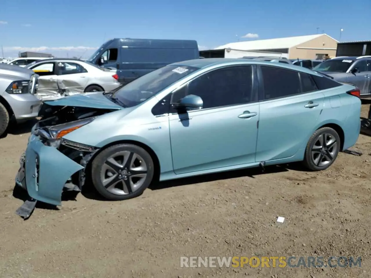 1 Фотография поврежденного автомобиля JTDKARFU2K3087096 TOYOTA PRIUS 2019