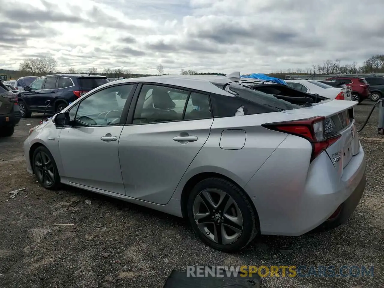 2 Photograph of a damaged car JTDKARFU2K3096168 TOYOTA PRIUS 2019