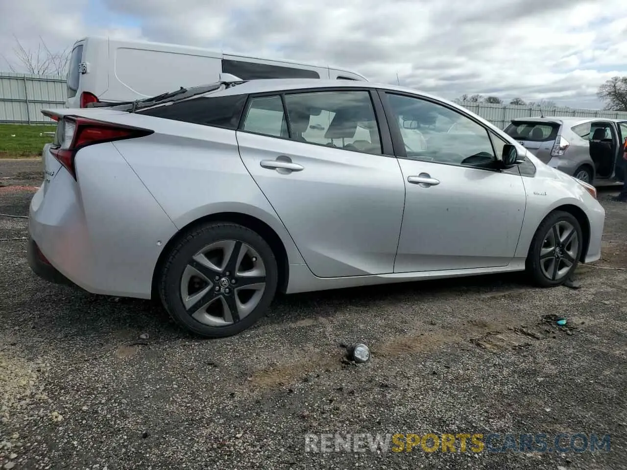 3 Photograph of a damaged car JTDKARFU2K3096168 TOYOTA PRIUS 2019