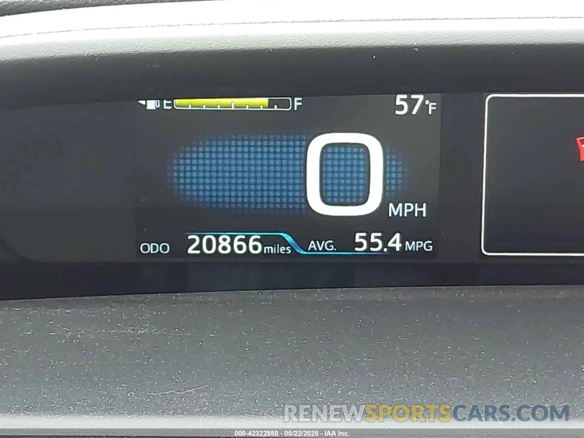 15 Photograph of a damaged car JTDKARFU2K3096560 TOYOTA PRIUS 2019