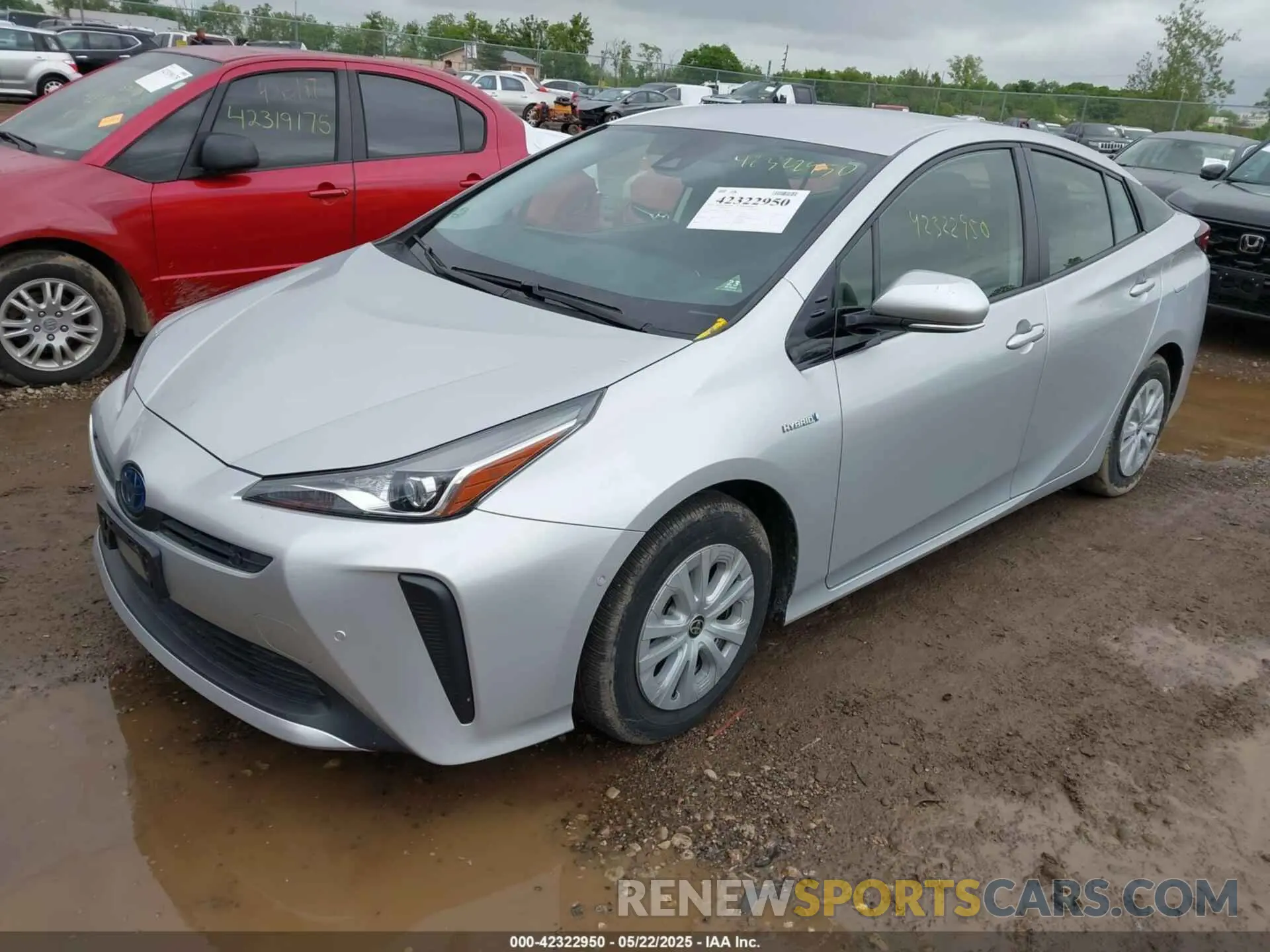 2 Photograph of a damaged car JTDKARFU2K3096560 TOYOTA PRIUS 2019