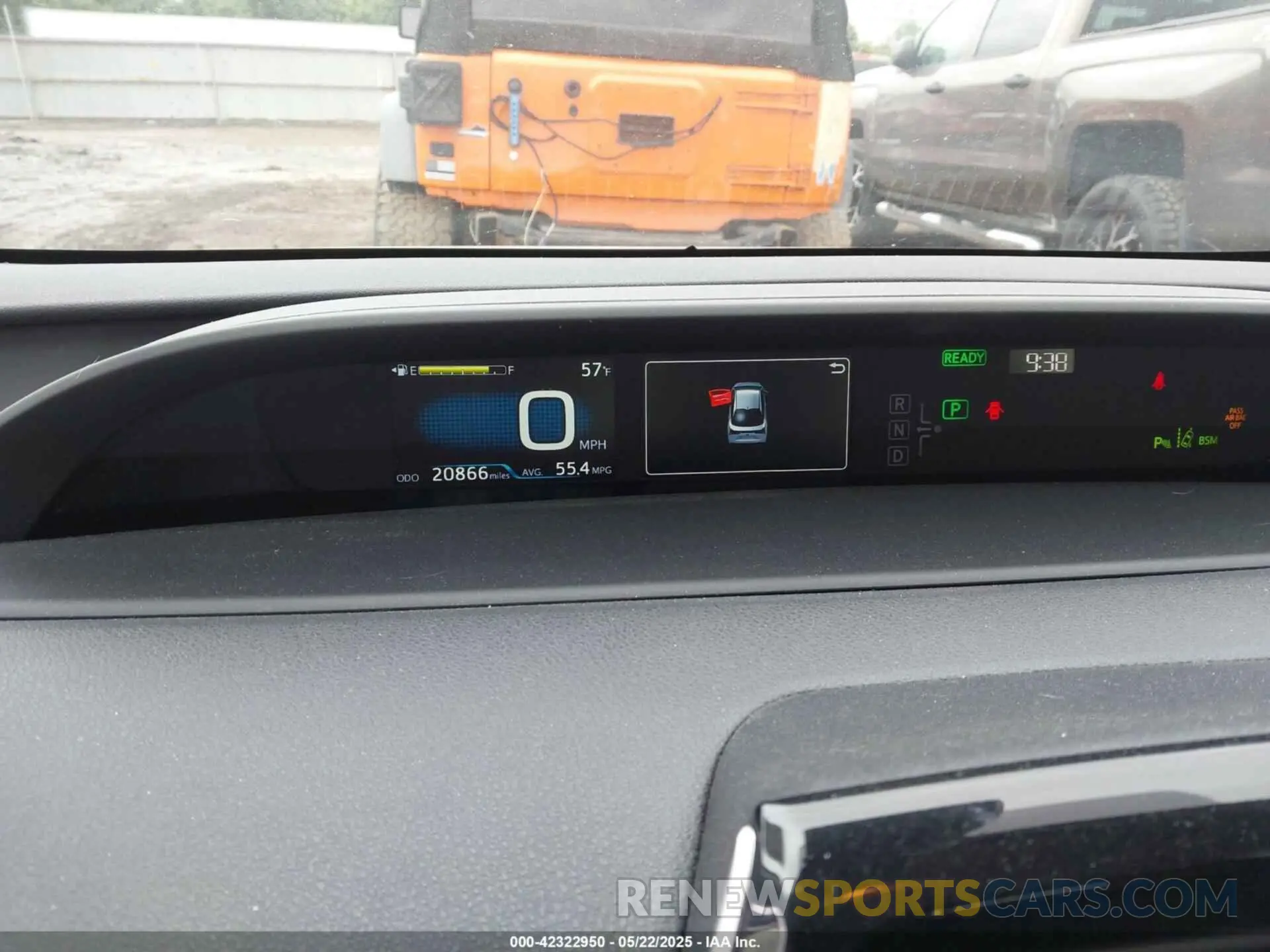 7 Photograph of a damaged car JTDKARFU2K3096560 TOYOTA PRIUS 2019