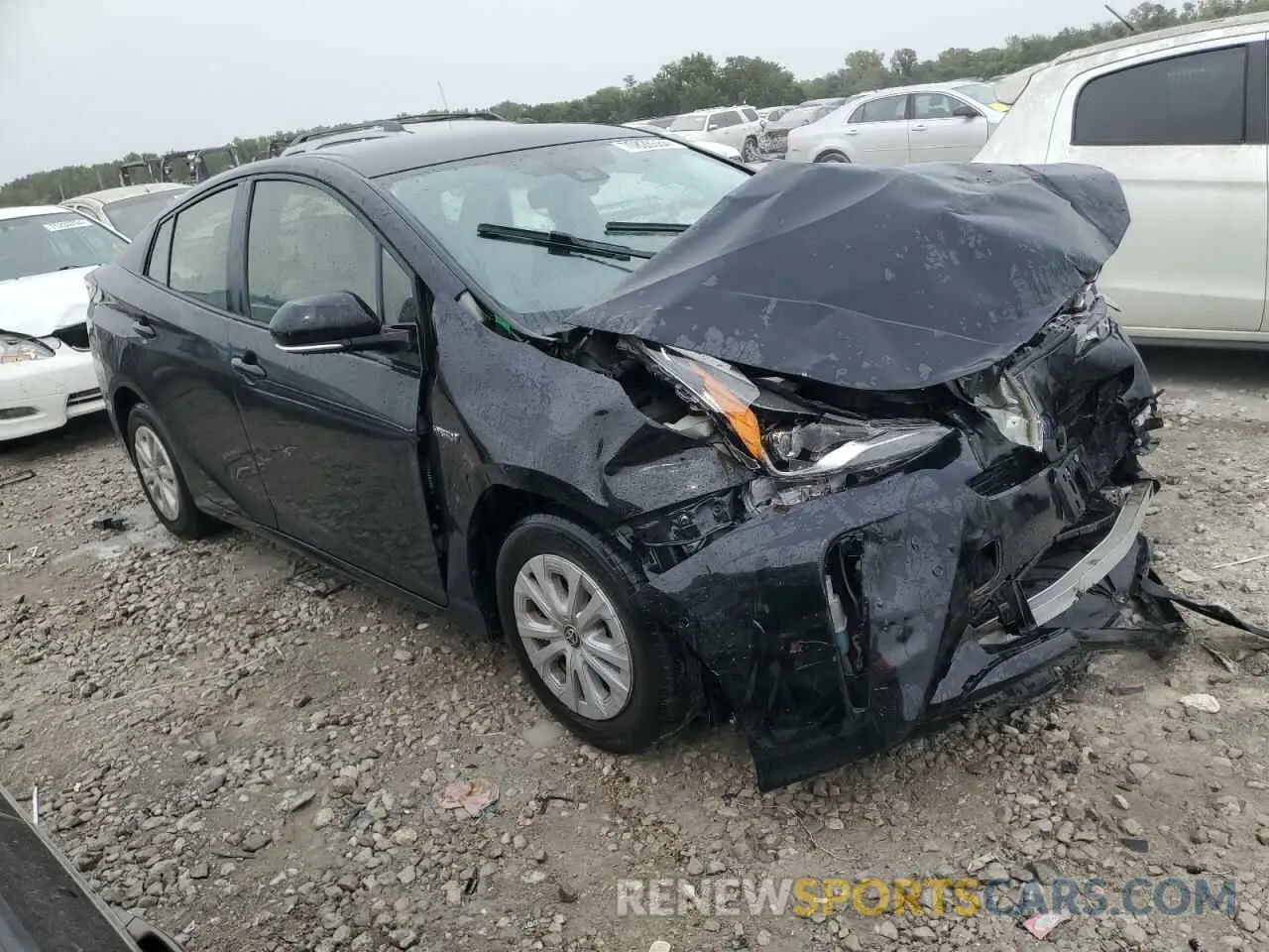 4 Photograph of a damaged car JTDKARFU2K3101689 TOYOTA PRIUS 2019