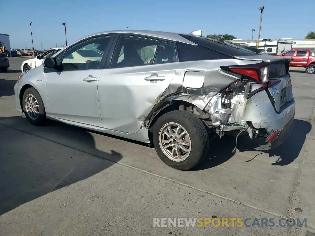 2 Фотография поврежденного автомобиля JTDKARFU3K3075619 TOYOTA PRIUS 2019