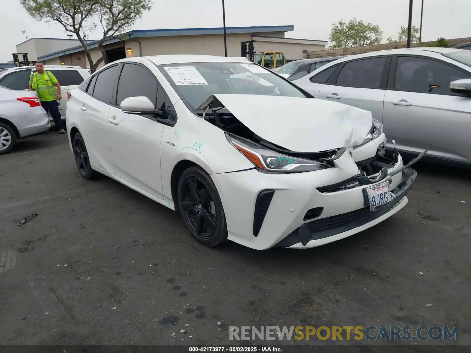 1 Photograph of a damaged car JTDKARFU3K3076849 TOYOTA PRIUS 2019