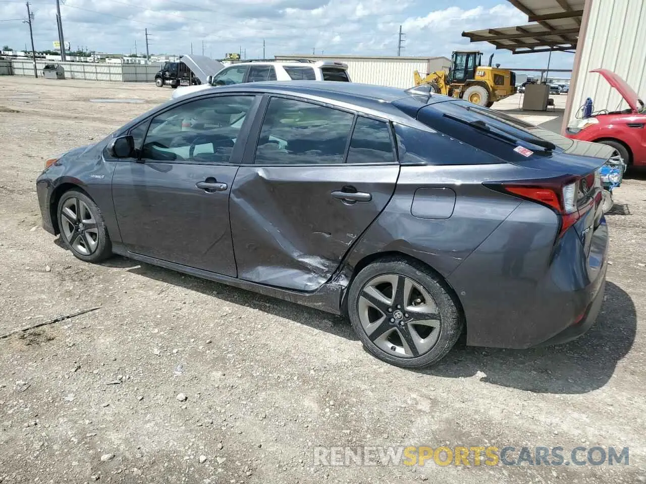 2 Photograph of a damaged car JTDKARFU3K3083235 TOYOTA PRIUS 2019