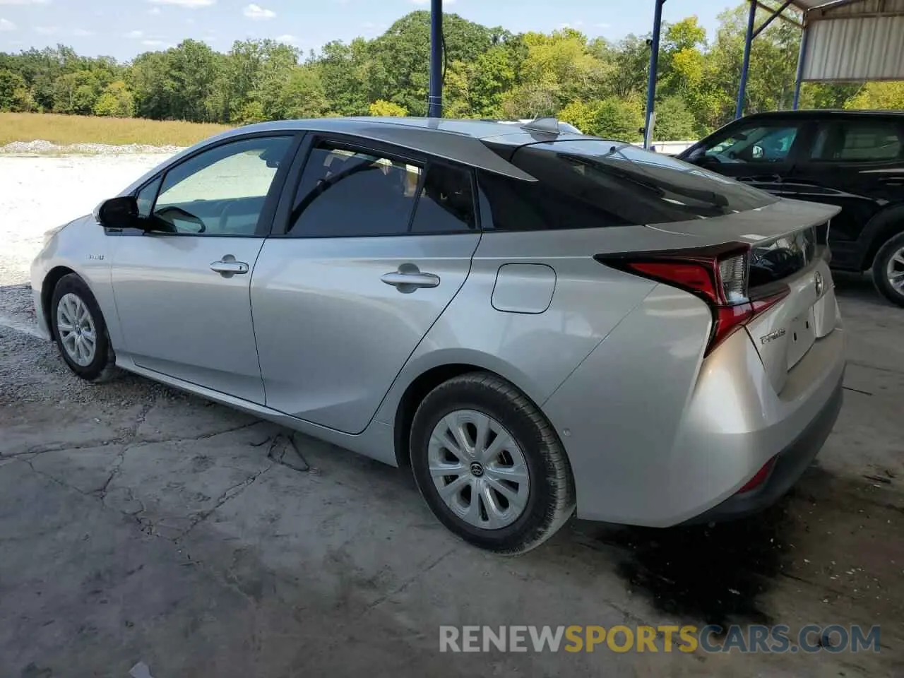 2 Photograph of a damaged car JTDKARFU3K3099855 TOYOTA PRIUS 2019