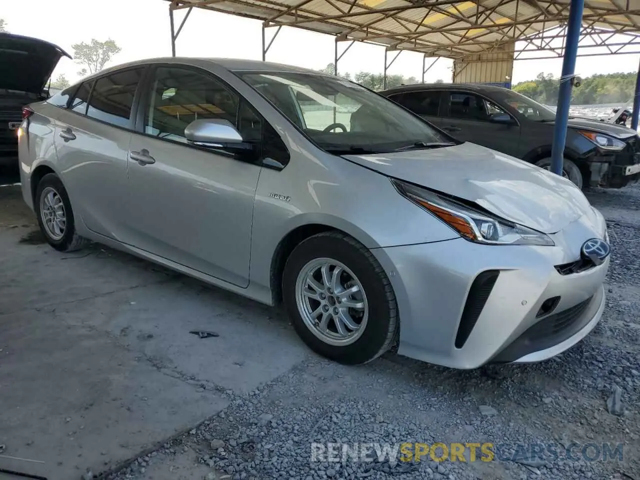 4 Photograph of a damaged car JTDKARFU3K3099855 TOYOTA PRIUS 2019