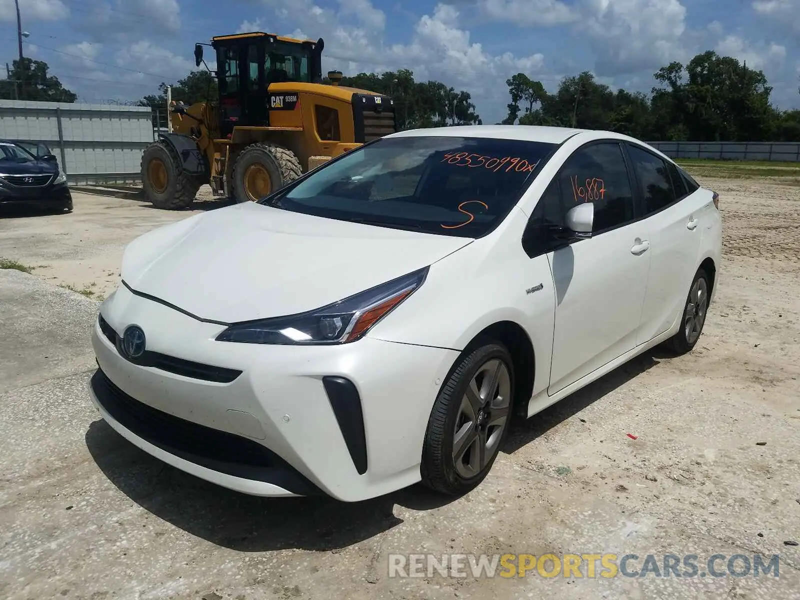 2 Photograph of a damaged car JTDKARFU4K3073037 TOYOTA PRIUS 2019