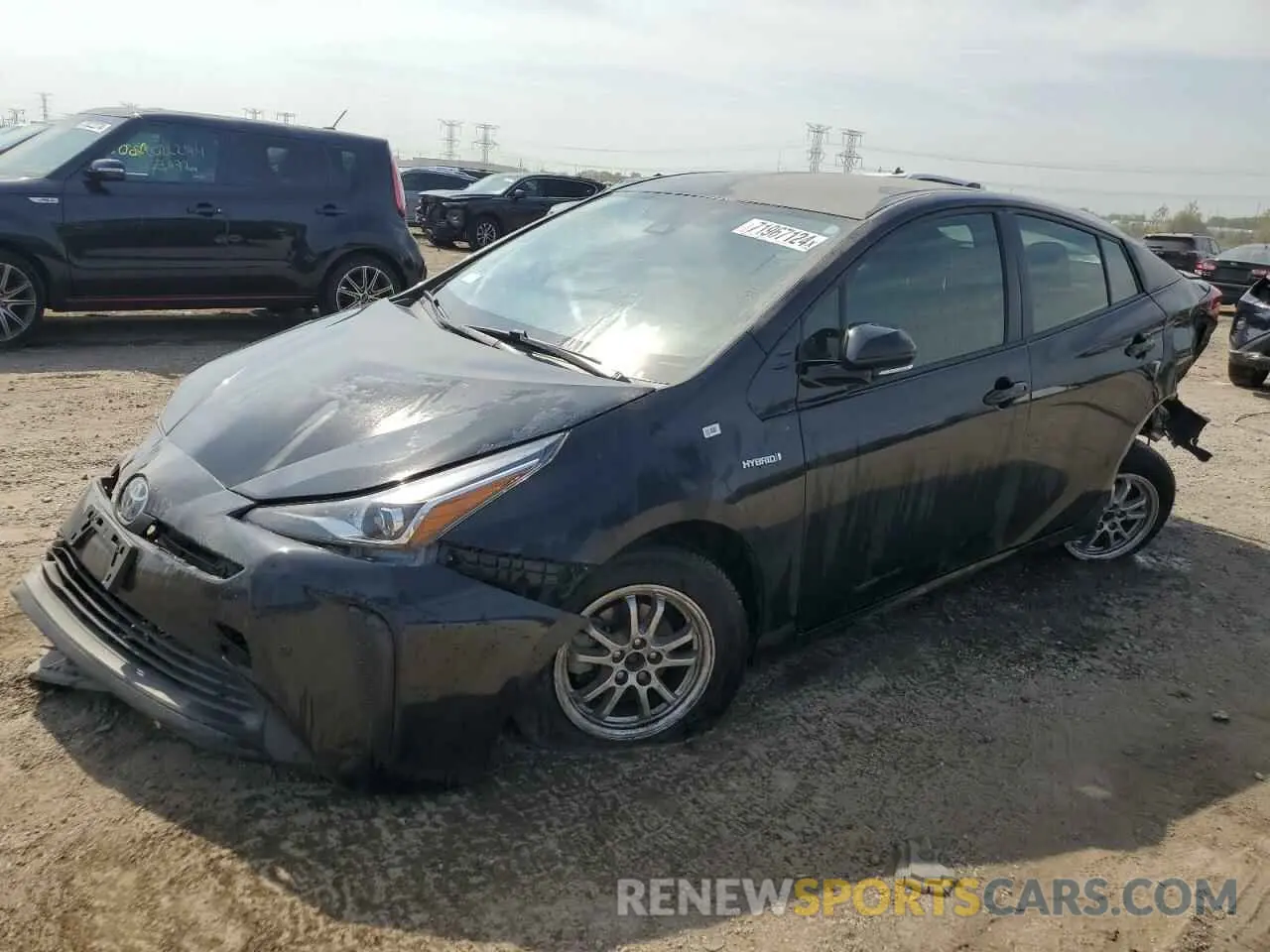 1 Фотография поврежденного автомобиля JTDKARFU4K3085057 TOYOTA PRIUS 2019