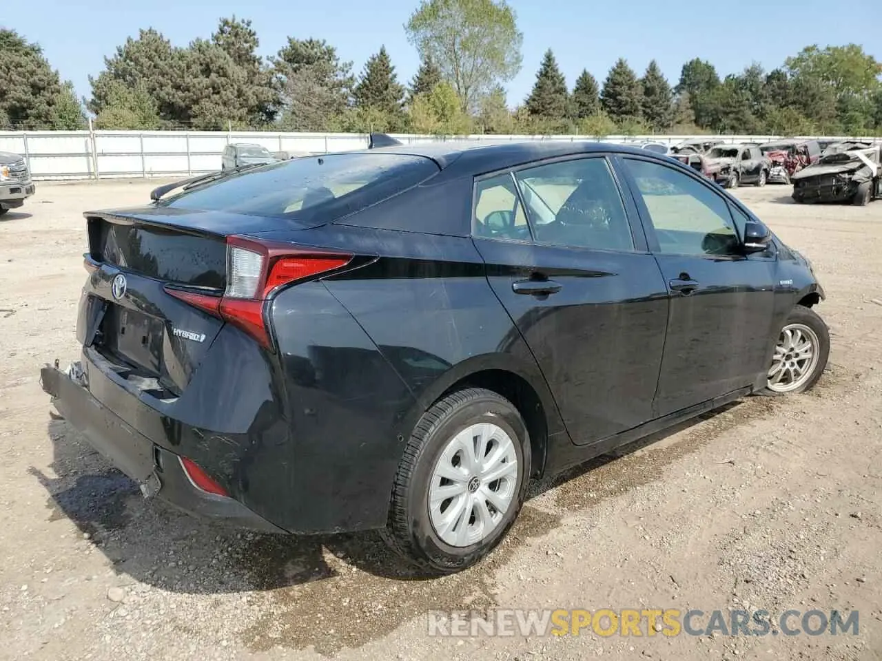 3 Фотография поврежденного автомобиля JTDKARFU4K3085057 TOYOTA PRIUS 2019