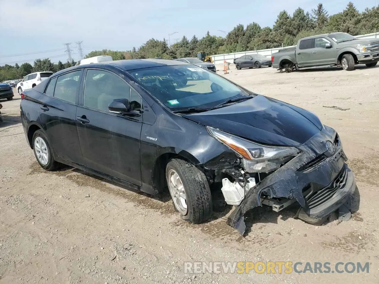 4 Фотография поврежденного автомобиля JTDKARFU4K3085057 TOYOTA PRIUS 2019