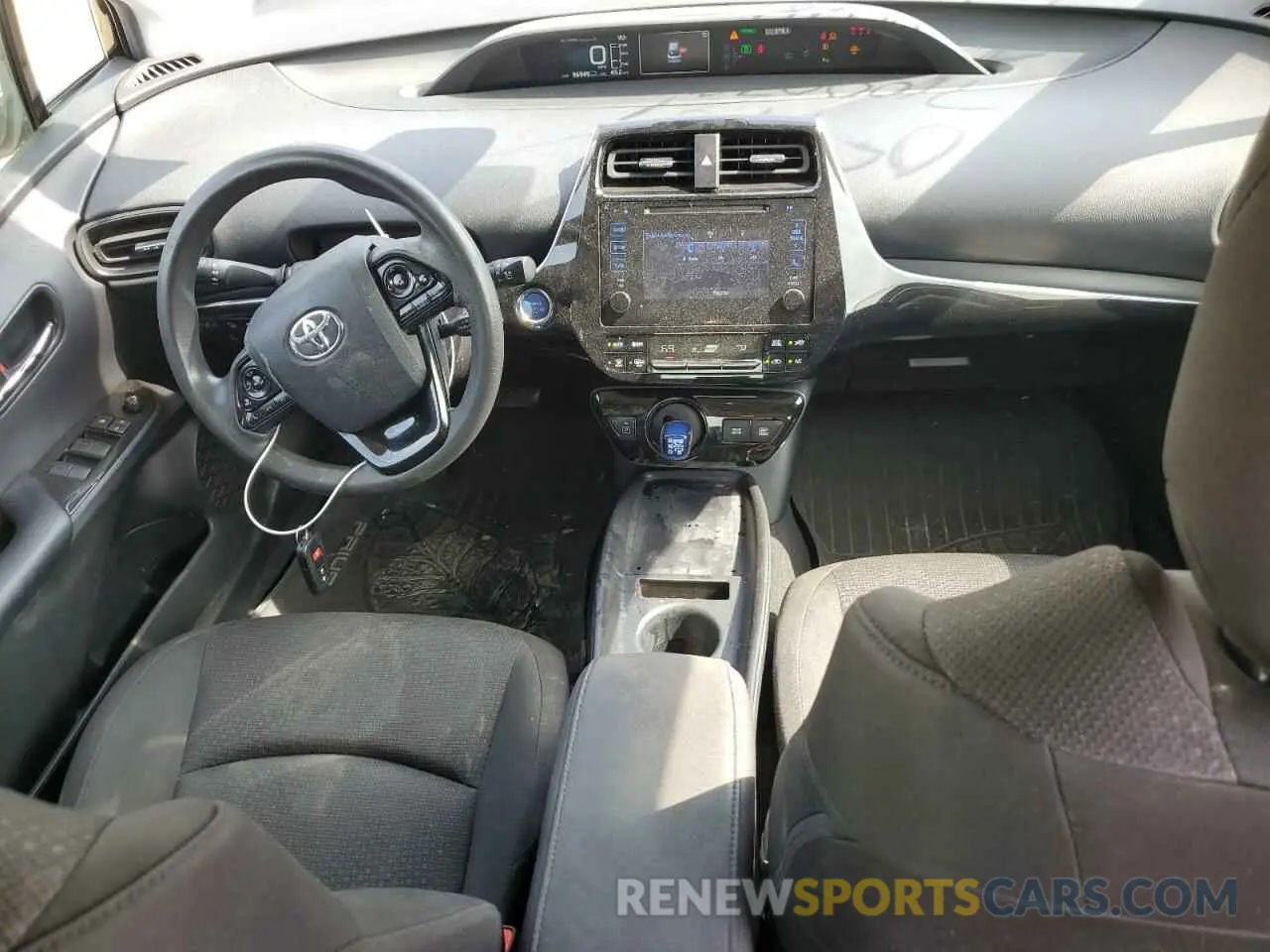 8 Фотография поврежденного автомобиля JTDKARFU4K3085057 TOYOTA PRIUS 2019