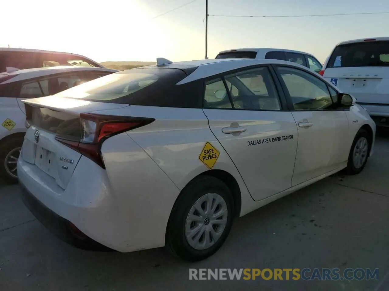 3 Photograph of a damaged car JTDKARFU4K3087715 TOYOTA PRIUS 2019