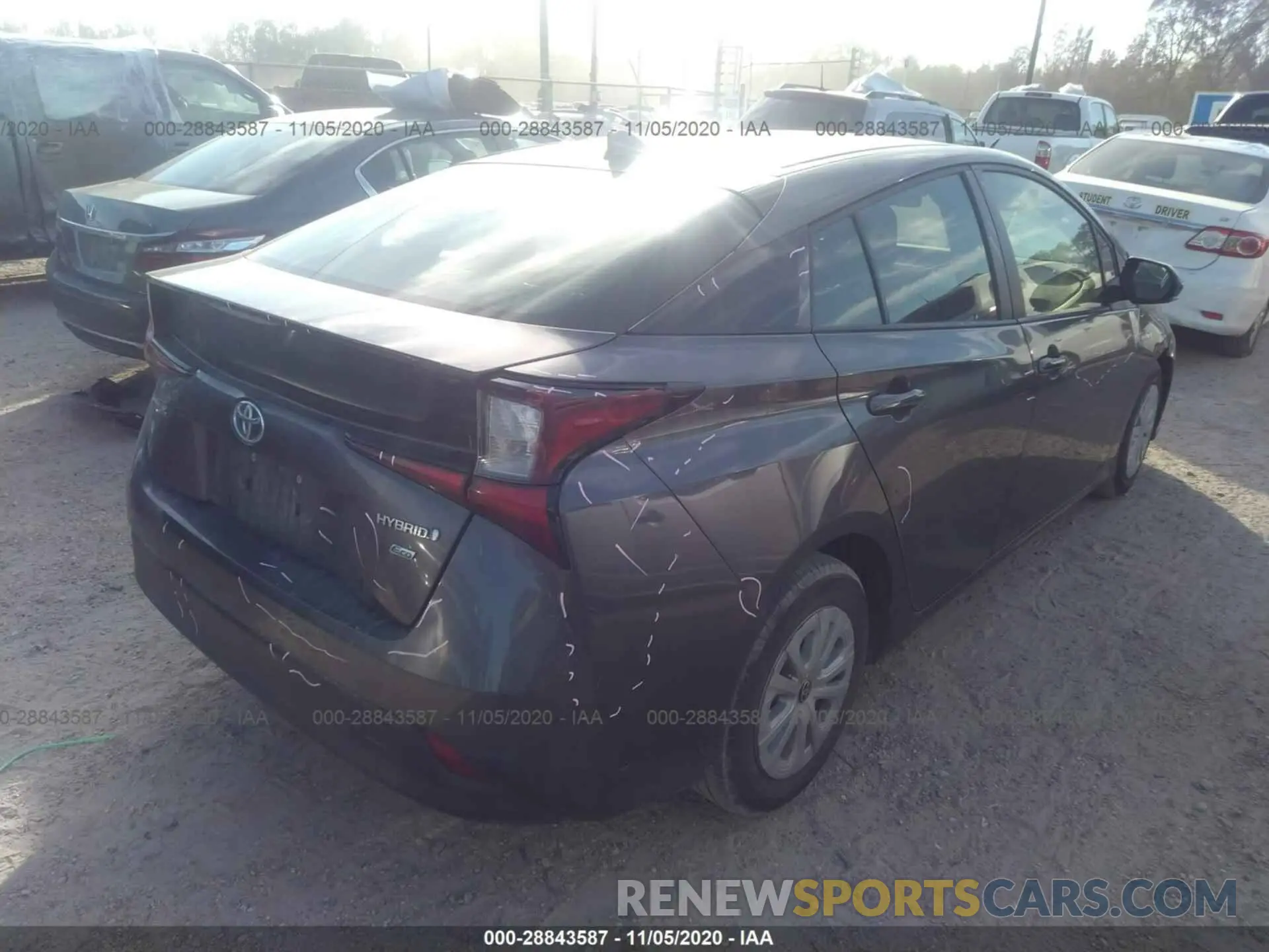 4 Photograph of a damaged car JTDKARFU4K3087858 TOYOTA PRIUS 2019