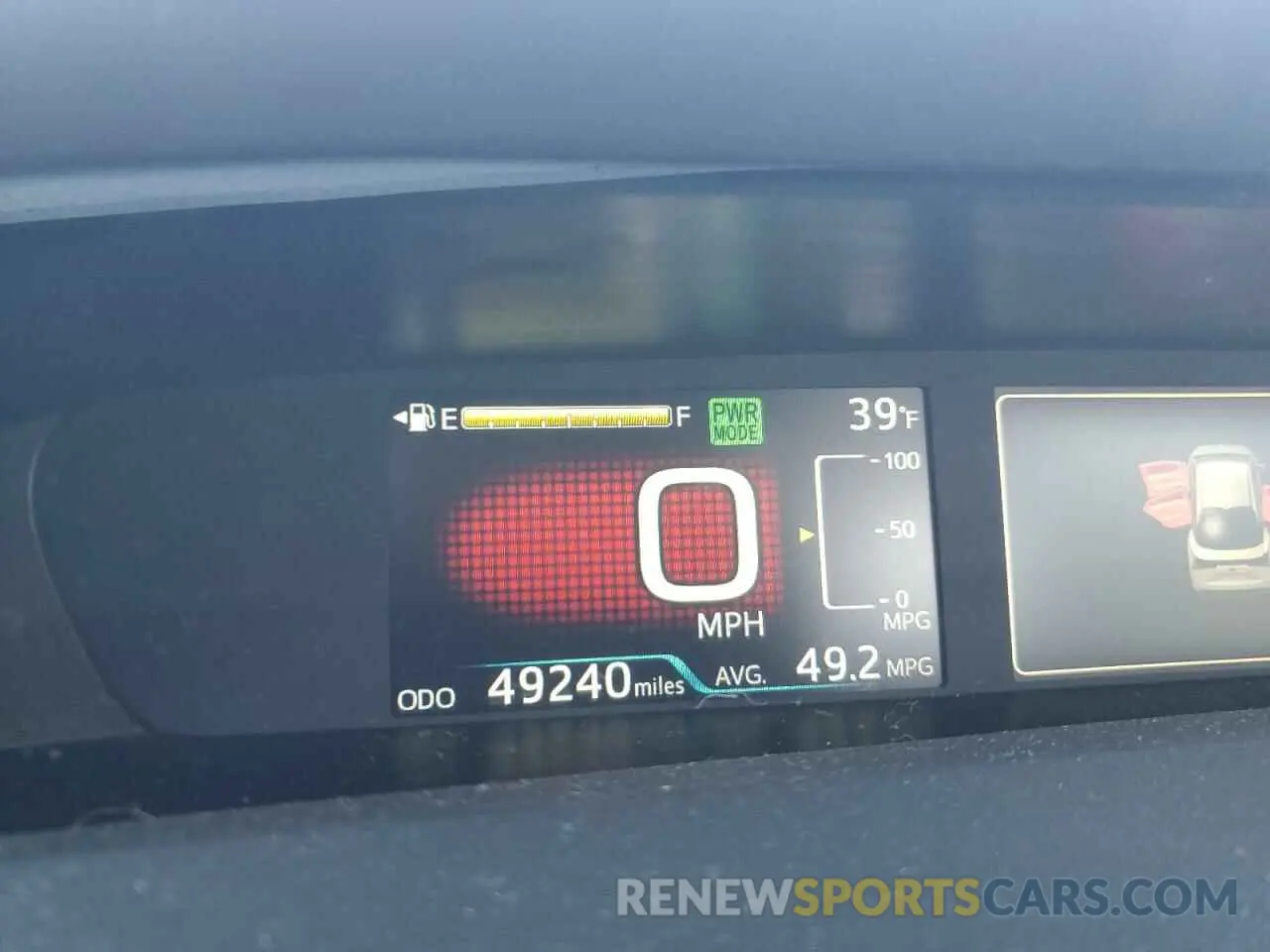 9 Photograph of a damaged car JTDKARFU4K3092090 TOYOTA PRIUS 2019