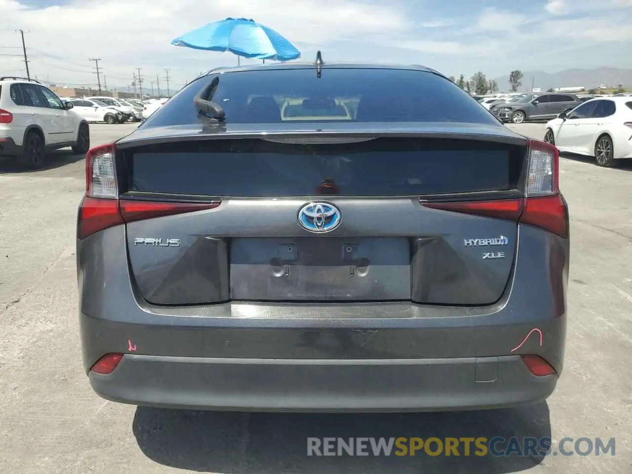 6 Фотография поврежденного автомобиля JTDKARFU4K3098262 TOYOTA PRIUS 2019