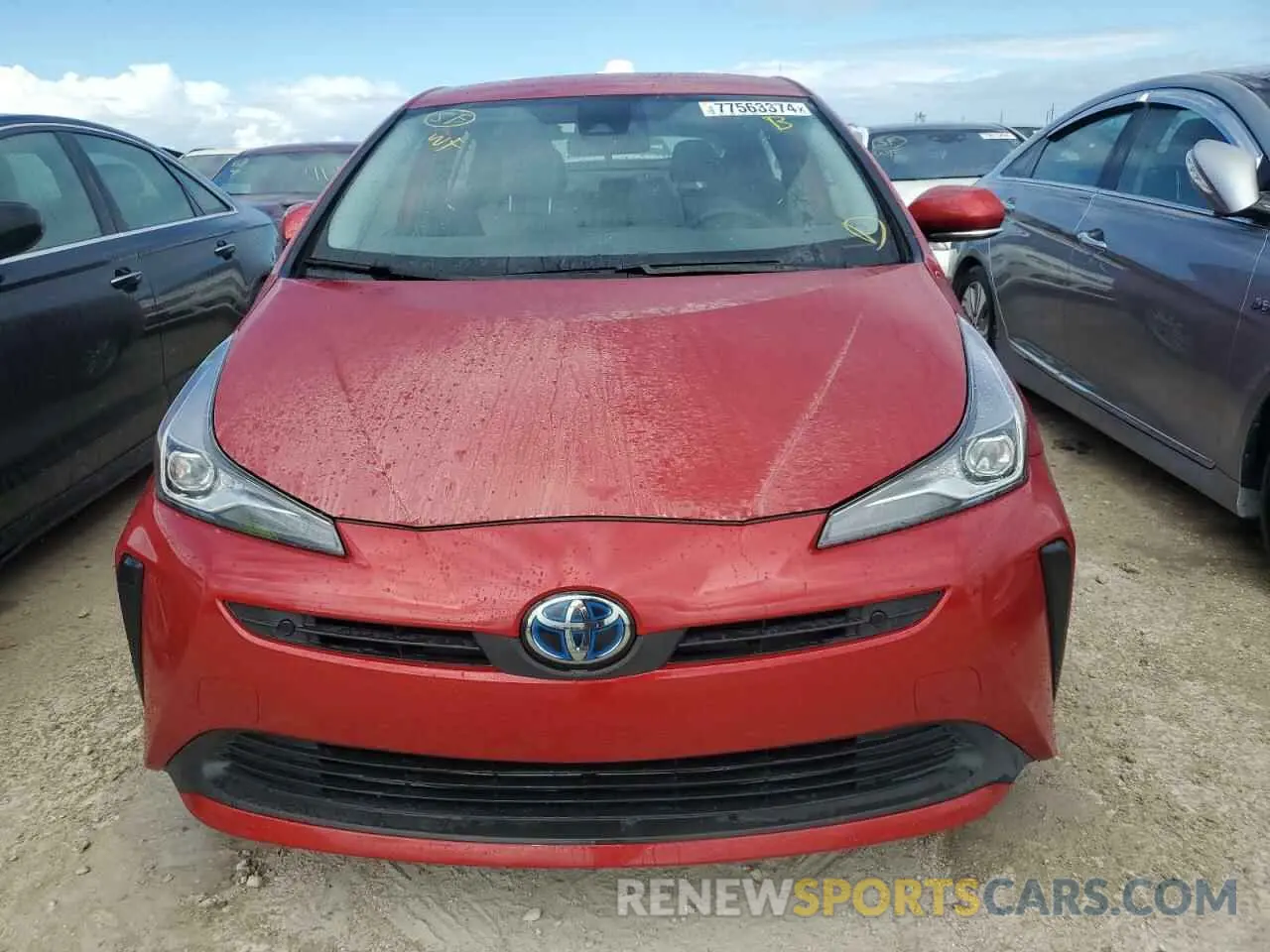 5 Фотография поврежденного автомобиля JTDKARFU5K3076898 TOYOTA PRIUS 2019