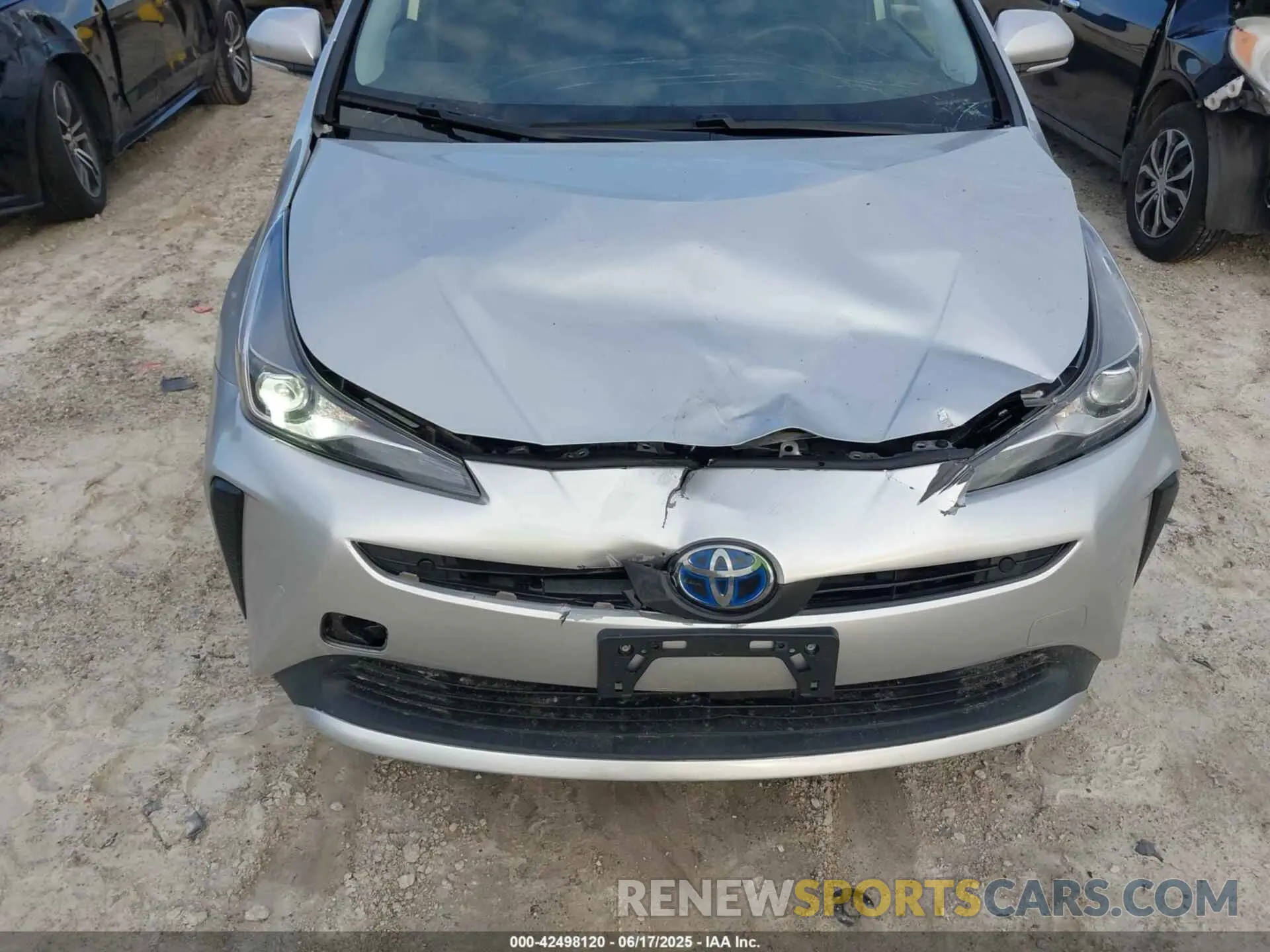 6 Photograph of a damaged car JTDKARFU5K3078165 TOYOTA PRIUS 2019