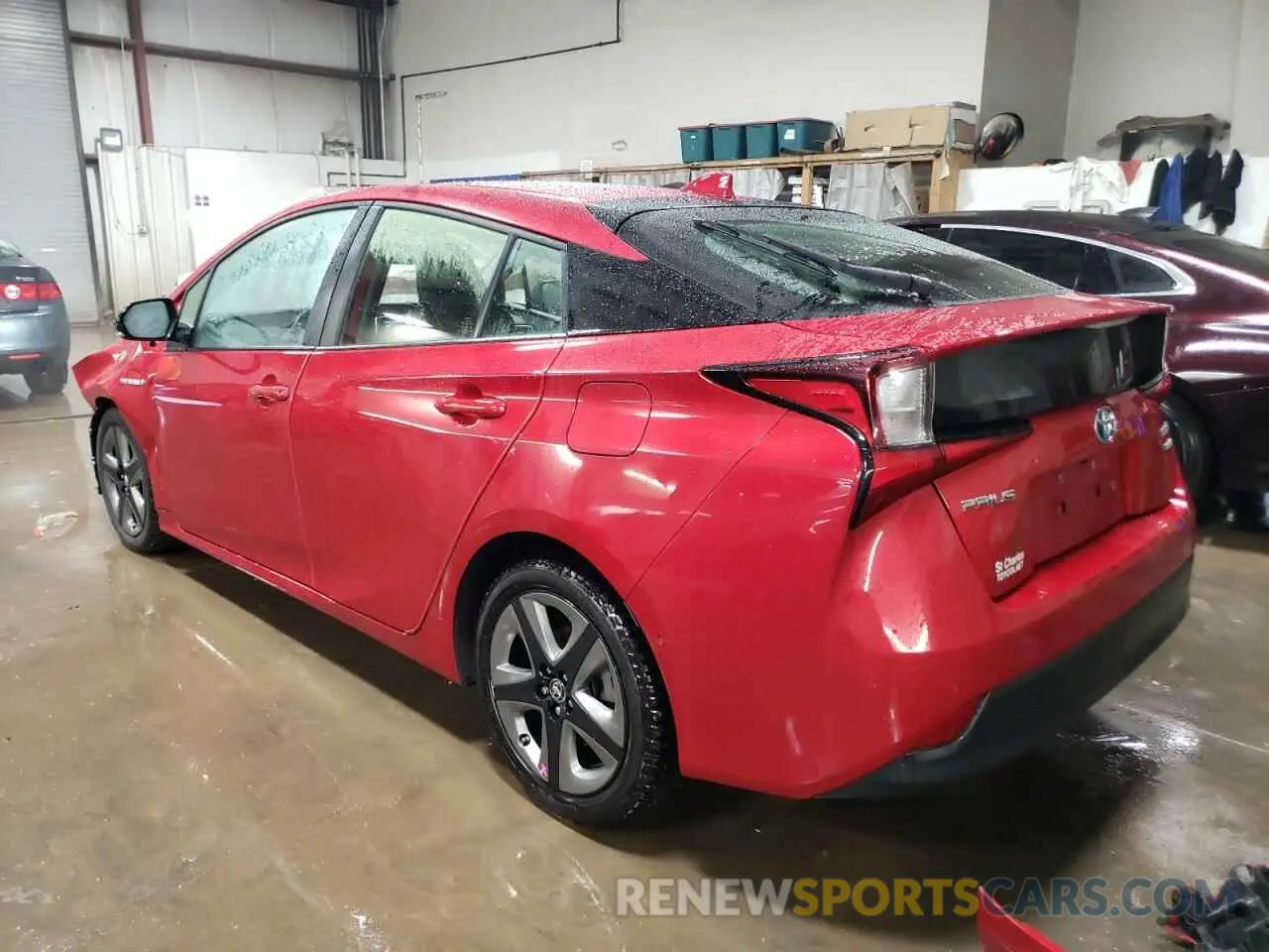 2 Photograph of a damaged car JTDKARFU5K3095175 TOYOTA PRIUS 2019