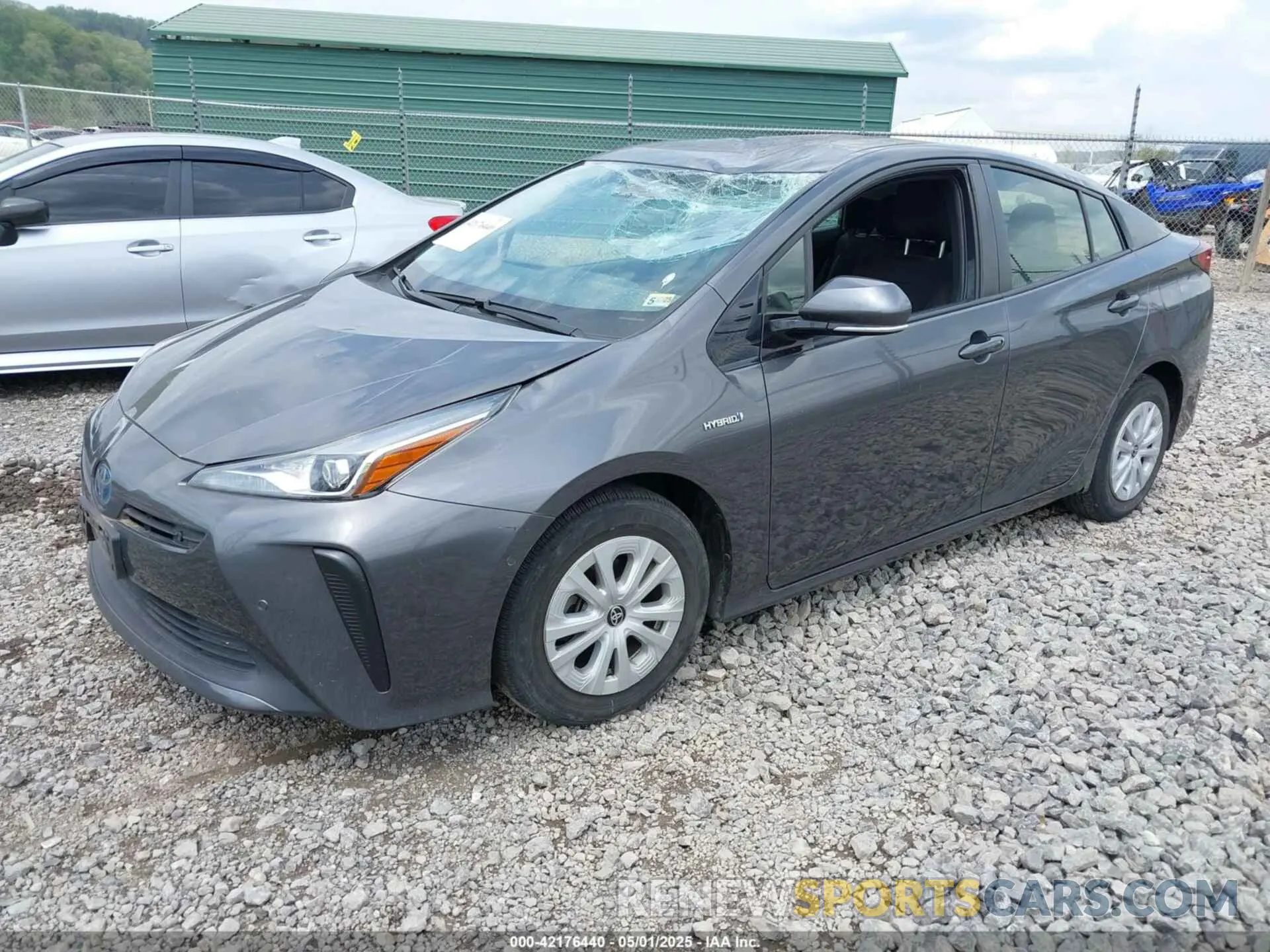 2 Фотография поврежденного автомобиля JTDKARFU5K3096732 TOYOTA PRIUS 2019