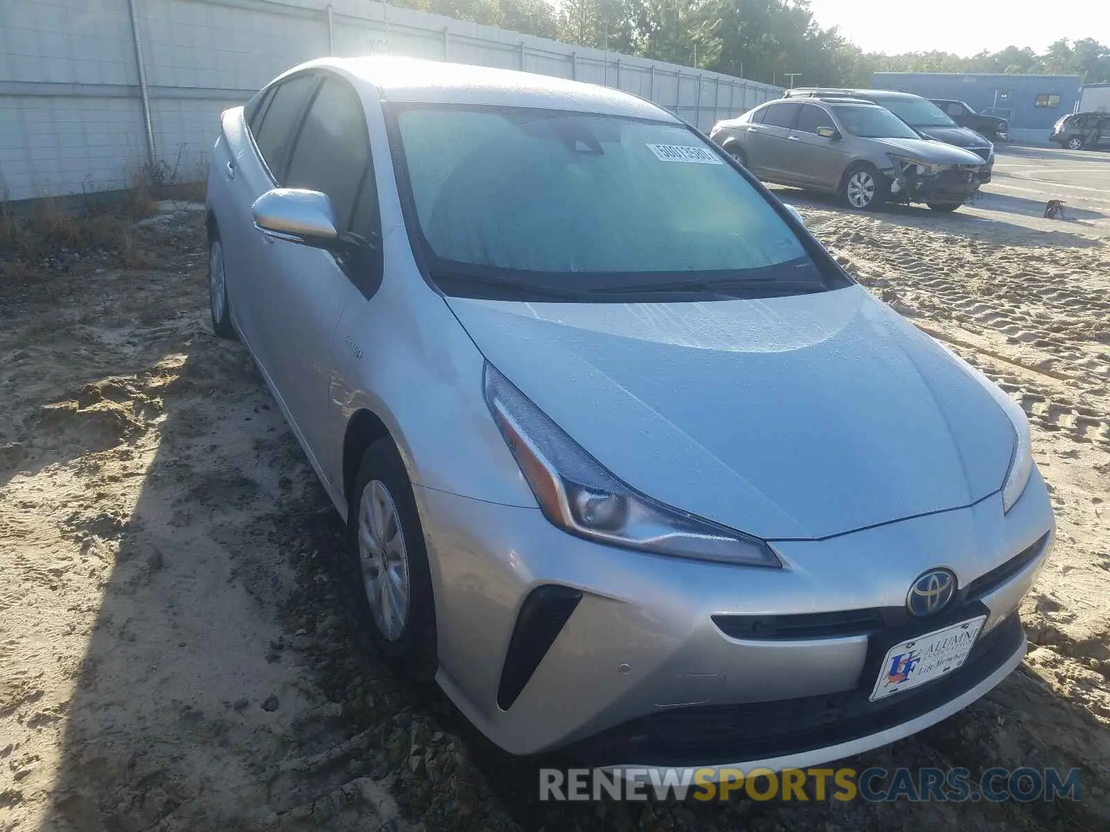 1 Photograph of a damaged car JTDKARFU5K3101525 TOYOTA PRIUS 2019