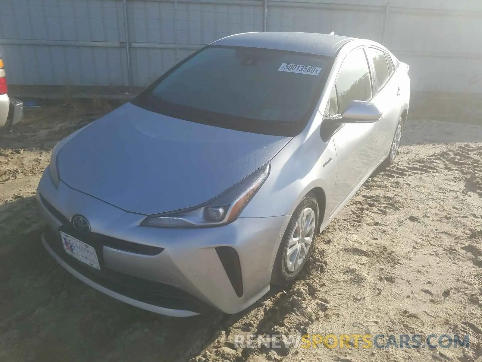 2 Photograph of a damaged car JTDKARFU5K3101525 TOYOTA PRIUS 2019