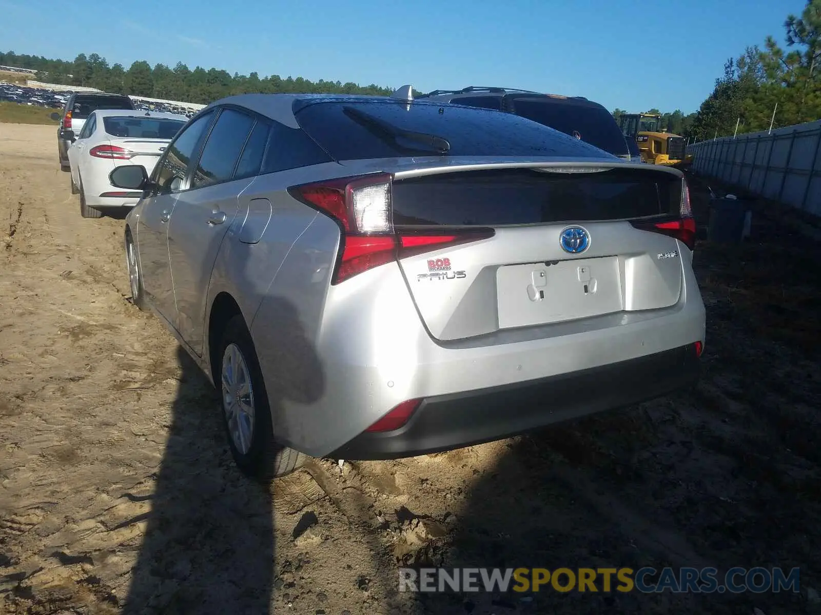 3 Photograph of a damaged car JTDKARFU5K3101525 TOYOTA PRIUS 2019
