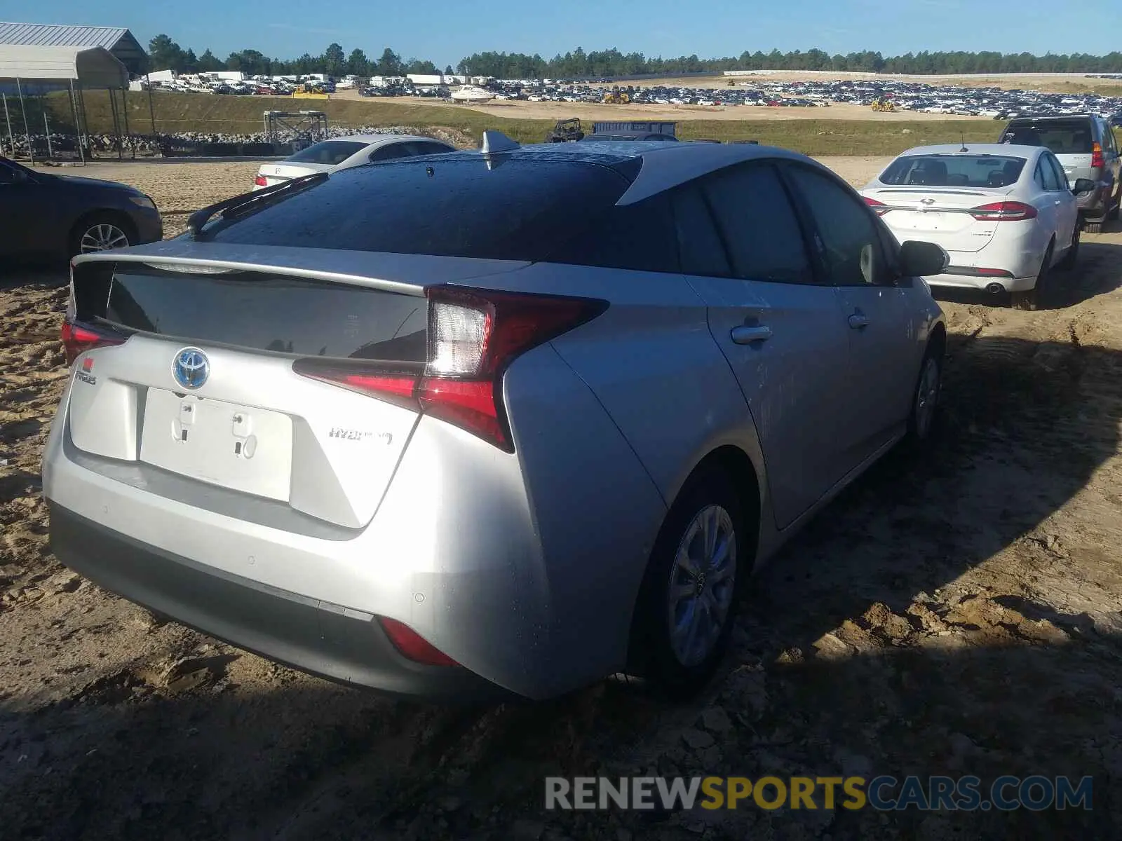 4 Photograph of a damaged car JTDKARFU5K3101525 TOYOTA PRIUS 2019