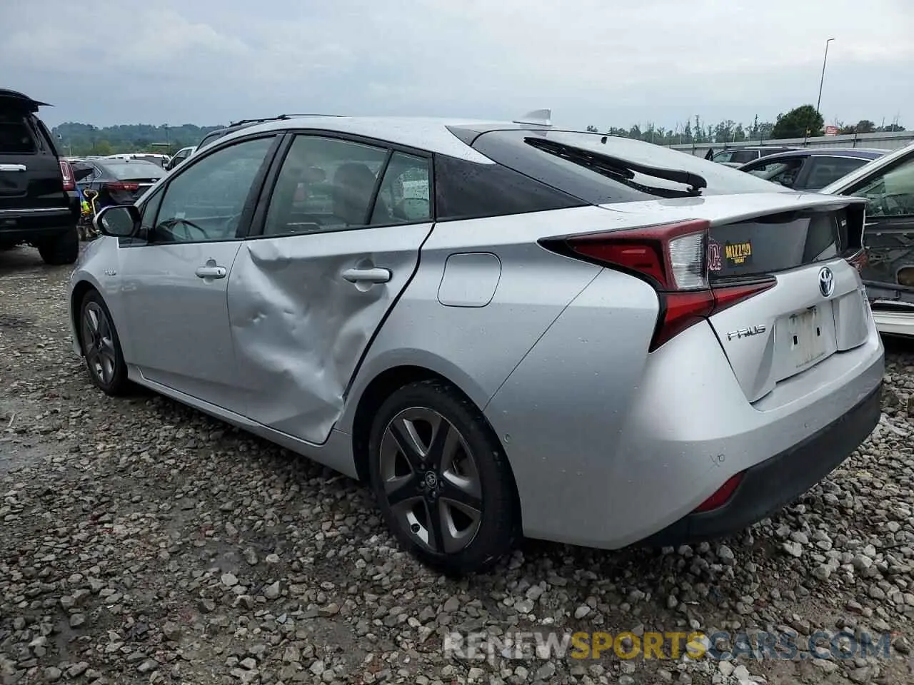 2 Фотография поврежденного автомобиля JTDKARFU5K3102626 TOYOTA PRIUS 2019