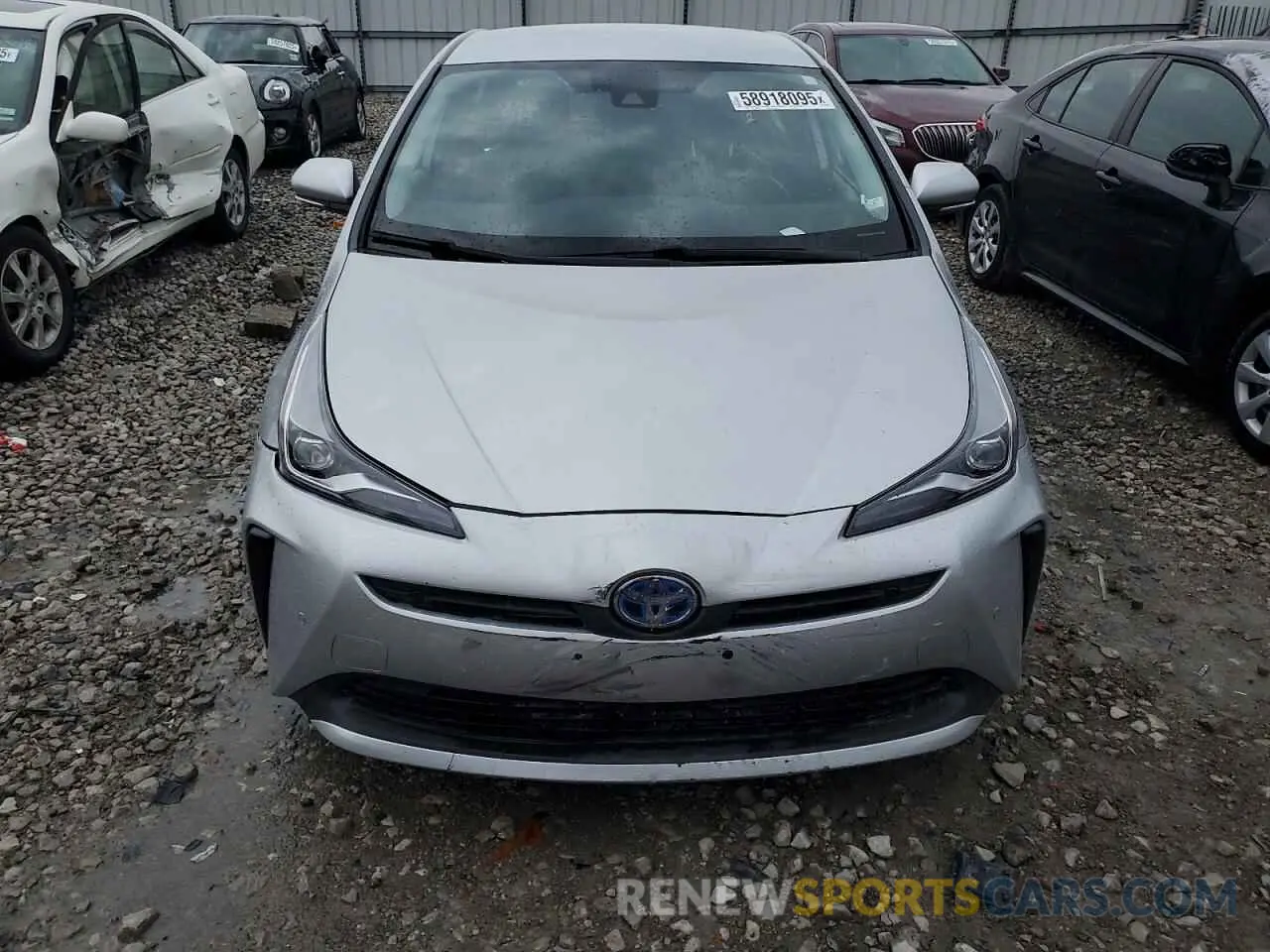 5 Фотография поврежденного автомобиля JTDKARFU5K3102626 TOYOTA PRIUS 2019
