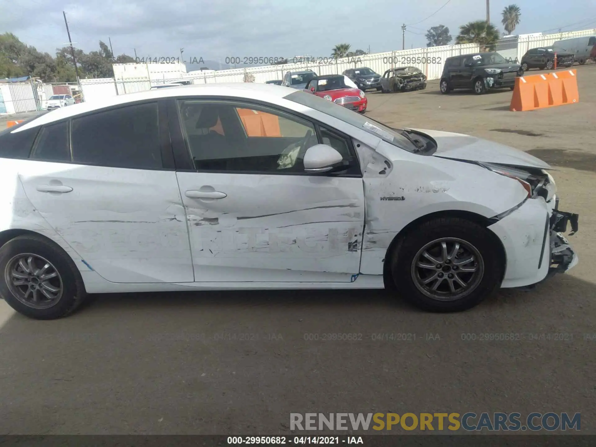 6 Photograph of a damaged car JTDKARFU6K3068616 TOYOTA PRIUS 2019