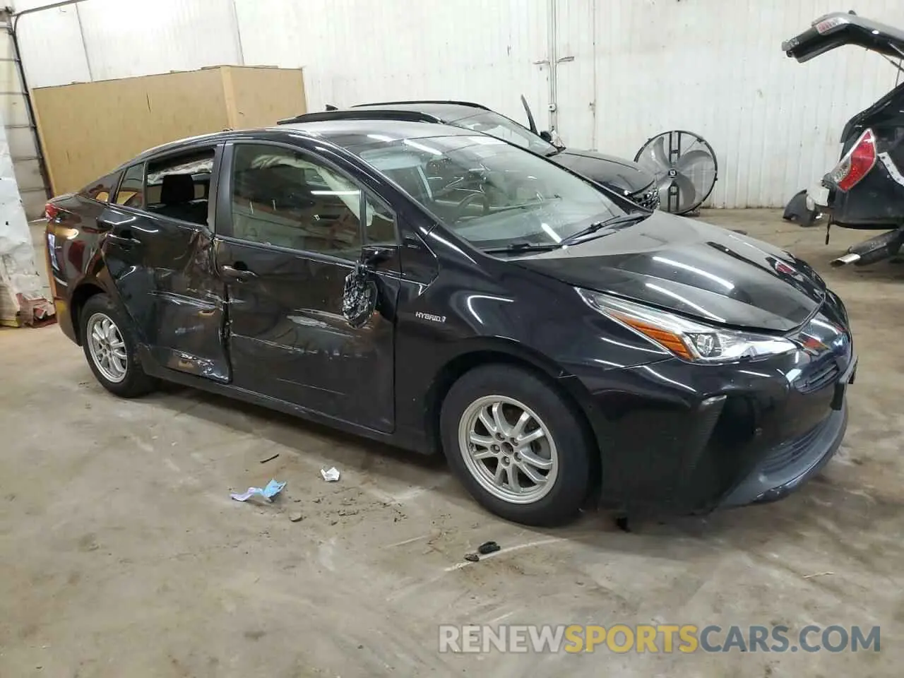 4 Фотография поврежденного автомобиля JTDKARFU6K3070446 TOYOTA PRIUS 2019