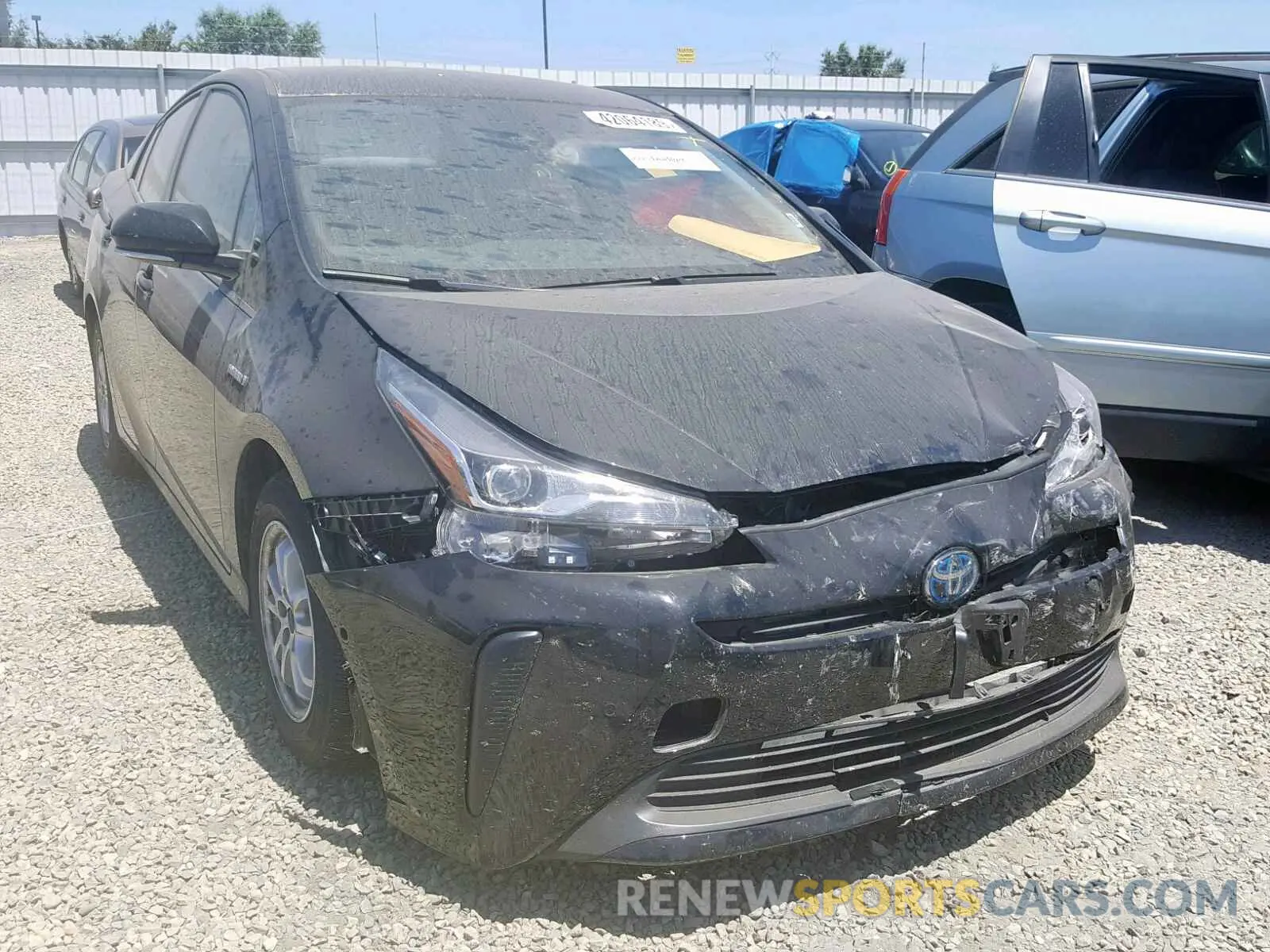 1 Photograph of a damaged car JTDKARFU6K3074545 TOYOTA PRIUS 2019