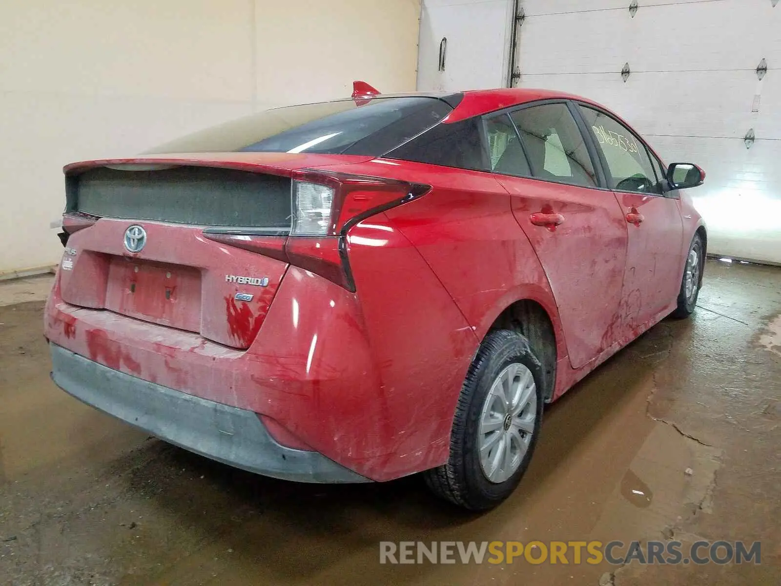 4 Photograph of a damaged car JTDKARFU6K3075095 TOYOTA PRIUS 2019
