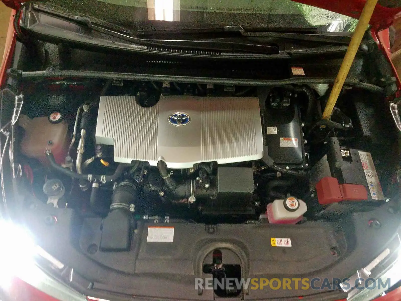 7 Photograph of a damaged car JTDKARFU6K3075095 TOYOTA PRIUS 2019