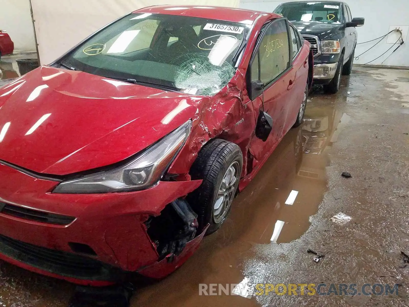 9 Photograph of a damaged car JTDKARFU6K3075095 TOYOTA PRIUS 2019