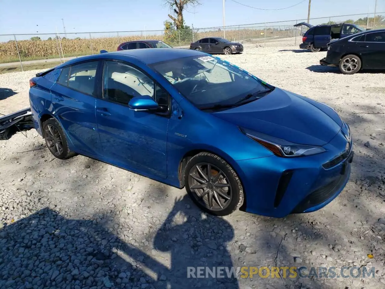 4 Фотография поврежденного автомобиля JTDKARFU6K3075436 TOYOTA PRIUS 2019