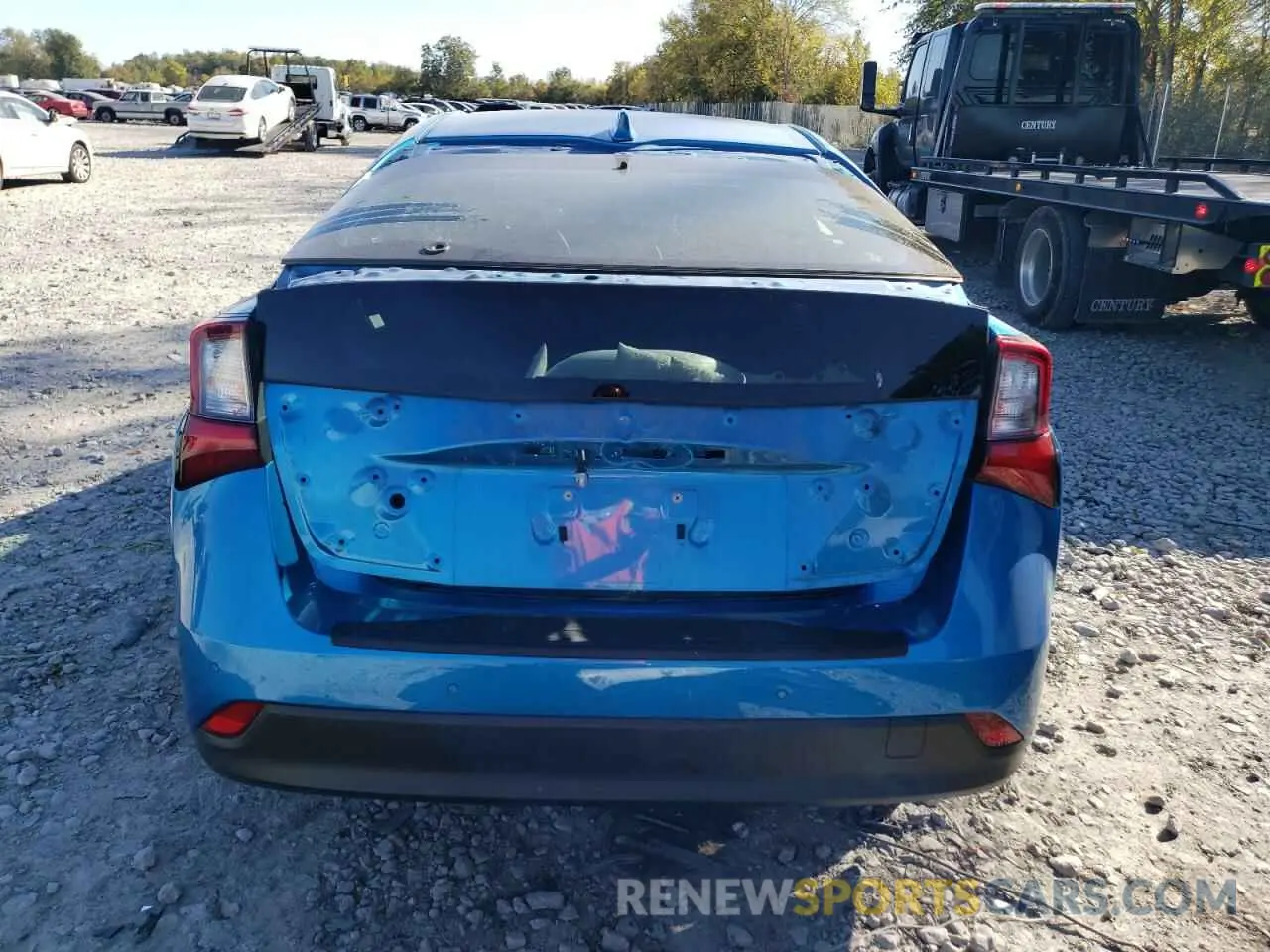 6 Фотография поврежденного автомобиля JTDKARFU6K3075436 TOYOTA PRIUS 2019
