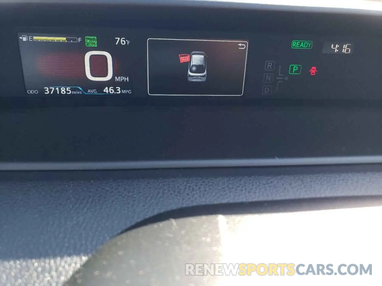 9 Фотография поврежденного автомобиля JTDKARFU6K3075436 TOYOTA PRIUS 2019