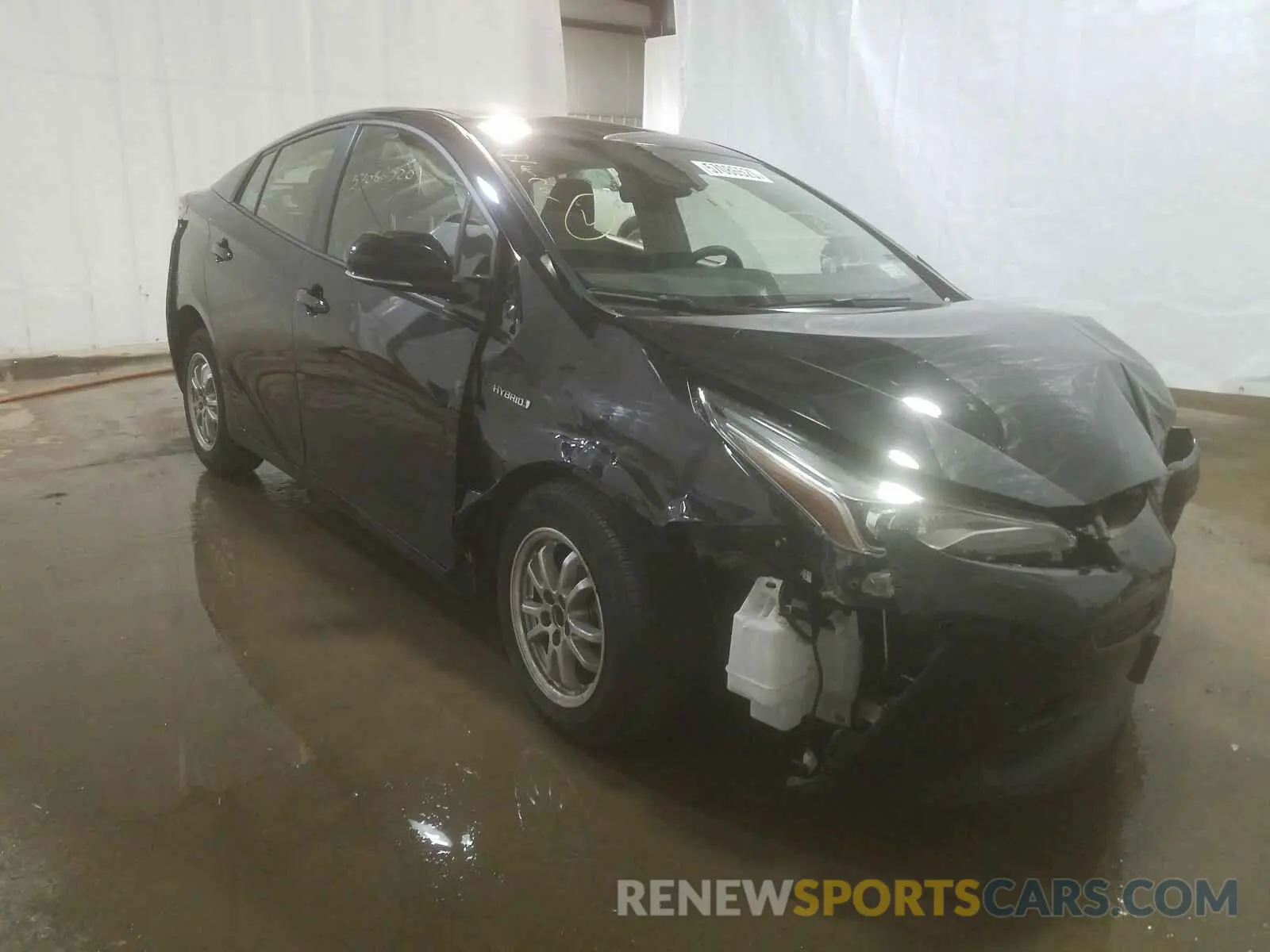 1 Photograph of a damaged car JTDKARFU6K3079678 TOYOTA PRIUS 2019
