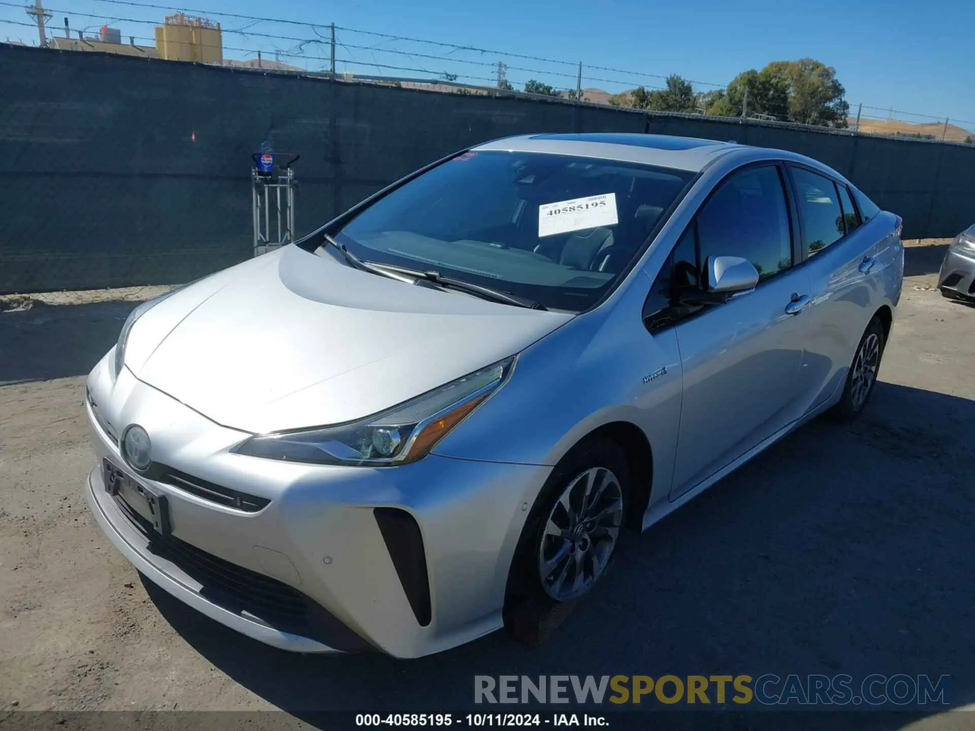 6 Фотография поврежденного автомобиля JTDKARFU6K3084900 TOYOTA PRIUS 2019