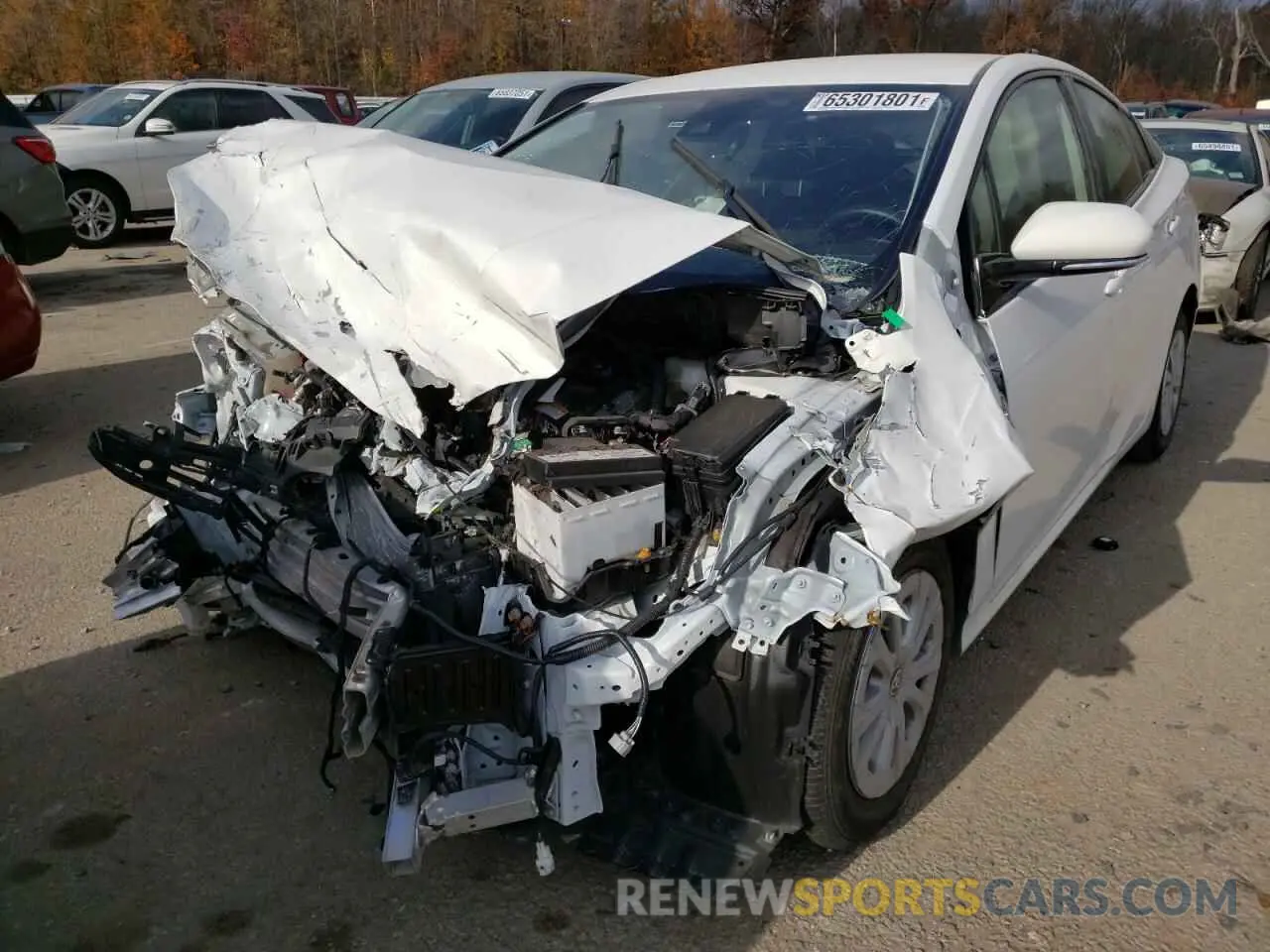 2 Photograph of a damaged car JTDKARFU6K3086596 TOYOTA PRIUS 2019