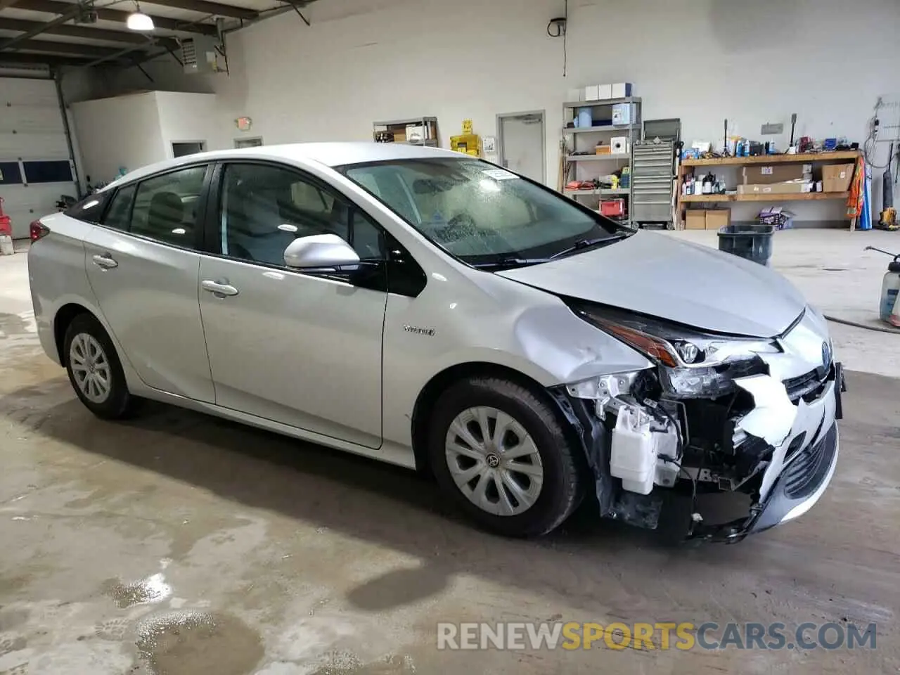 4 Photograph of a damaged car JTDKARFU6K3088882 TOYOTA PRIUS 2019