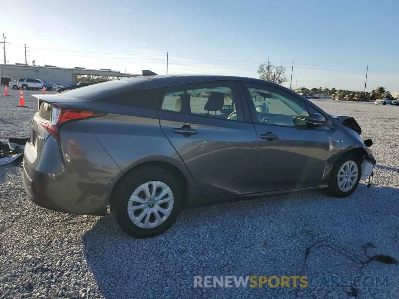 3 Photograph of a damaged car JTDKARFU6K3098098 TOYOTA PRIUS 2019